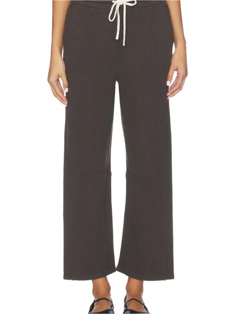 perfectwhitetee Fallon Structured Fleece Barrel Pant