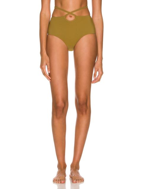 CHRISTOPHER ESBER Looped Tie High Bikini Bottom