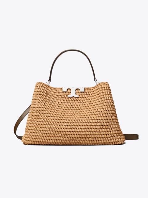 TORY BURCH Eleanor Raffia Satchel