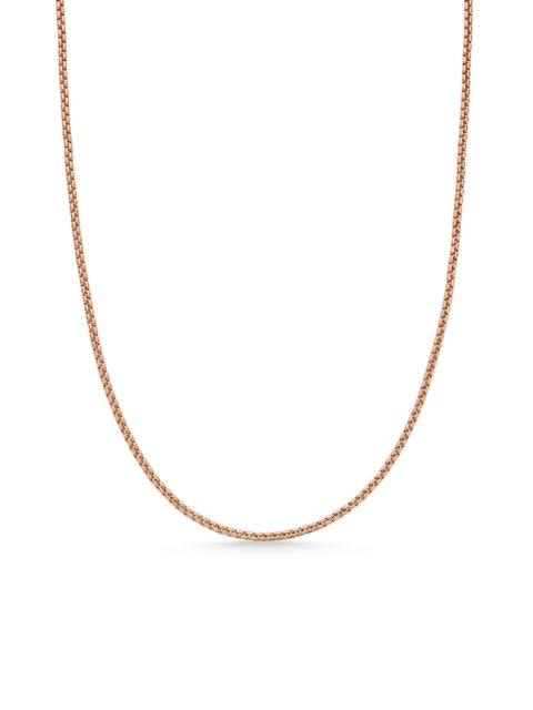 DAVID YURMAN Men's Box Chain Necklace in 18K Rose Gold, 1.7mm - Gold