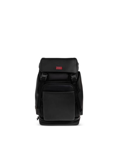 Diesel logo-plaque buckle-fastening backpack