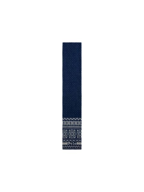 Polo Ralph Lauren Fair Isle motif scarf
