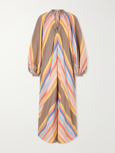 MARRAKSHI LIFE Striped Cotton Maxi Dress