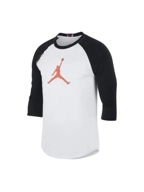 Jordan Air Jordan Cny 7 Sleeves T Men's Black And White CD9053-100
