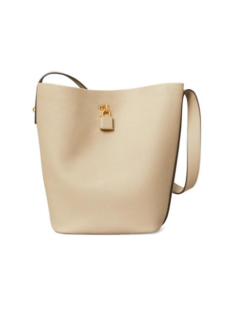 TORY BURCH Women's Lock Slim Bucket Bag - Light Stone