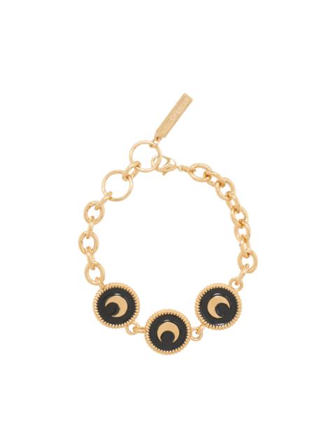 Marine Serre Enamel Gold Plated Button Charm Bracelet