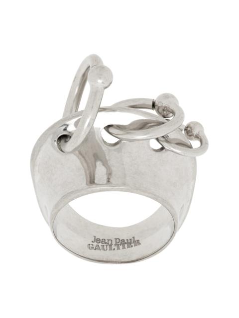 Jean Paul Gaultier Silver 'The Piercing' Ring