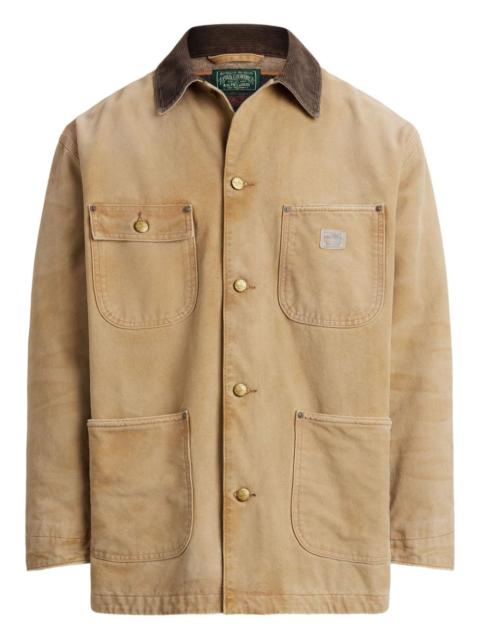Polo Ralph Lauren corduroy-collar canvas jacket