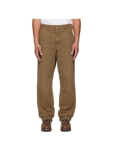 Carhartt WIP Tan Single Knee Trousers