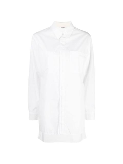 Yohji Yamamoto semi-sheer long-sleeve shirt