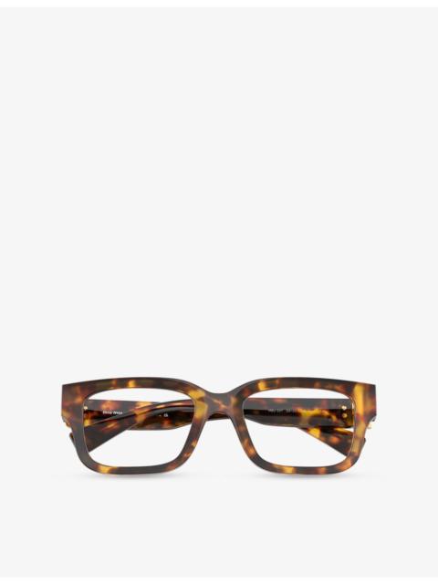 Miu Miu MU 02YV Square-Frame Acetate Eyeglasses
