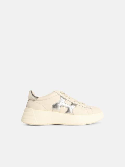 HOGAN 'HOGAN REBEL' IVORY LEATHER SNEAKERS