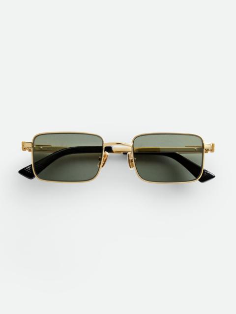 Bottega Veneta BV1469S Classic Rectangular Sunglasses
