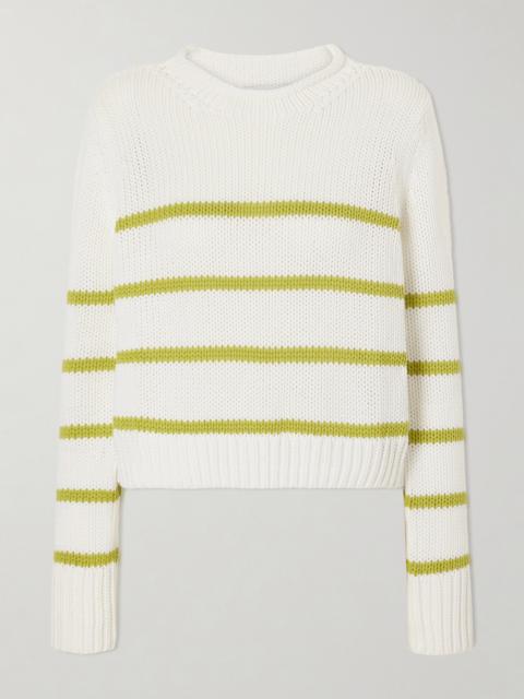 LA LIGNE Mini Marina Crochet-knit Cotton Sweater