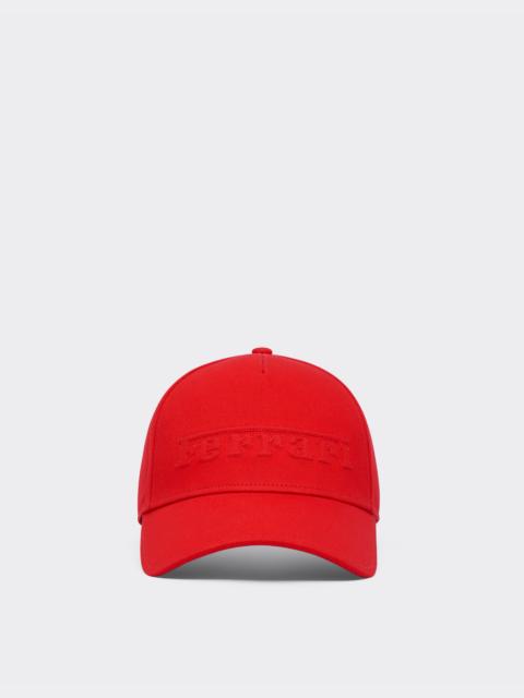 Ferrari Cotton baseball cap with Ferrari logo embroidery