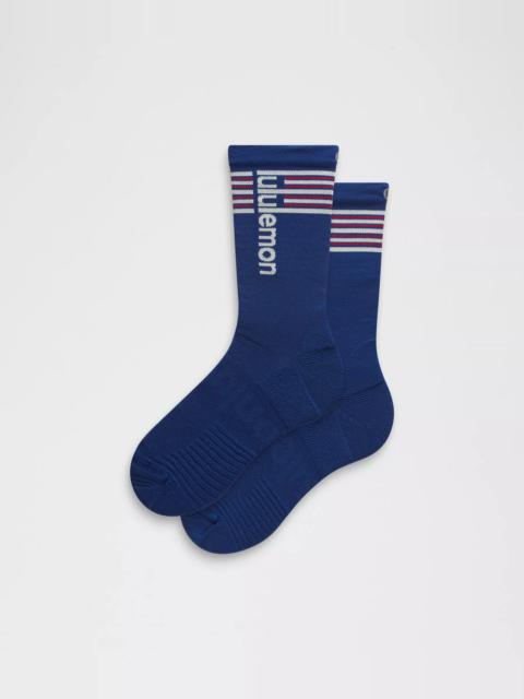 lululemon Unisex Power Stride Crew Socks *Stripe