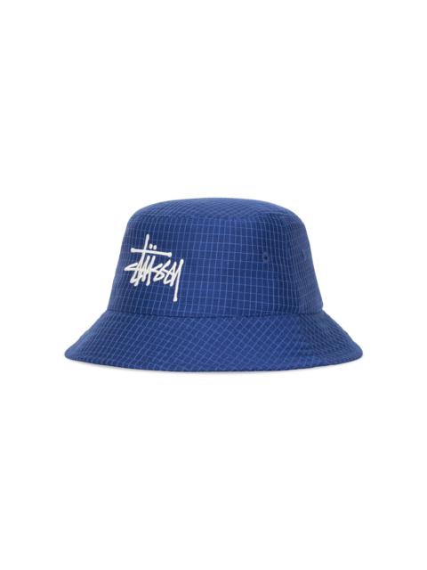 Stussy Grid Basic Bucket Hat 'Blue'