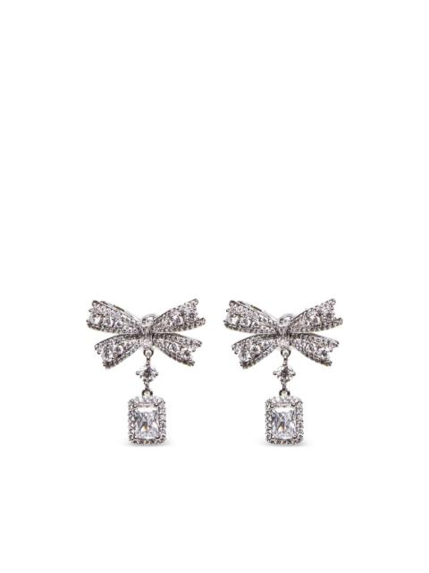 self-portrait bow-motif earrings