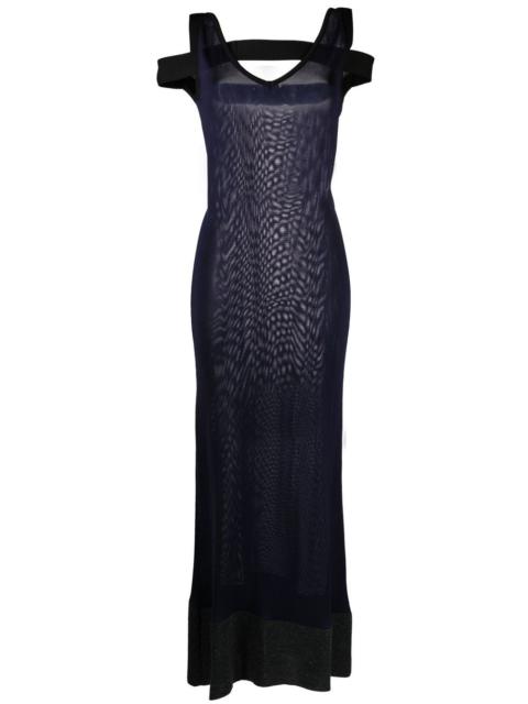 JACQUEMUS semi-sheer maxi dress