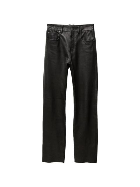 VERSACE leather trousers