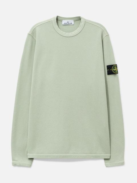 Stone Island MESH STITCH ORGANIC COTTON FLEECE CREWNECK SWEATSHIRT