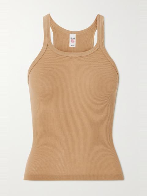 RE/DONE Ribbed cotton-jersey tank