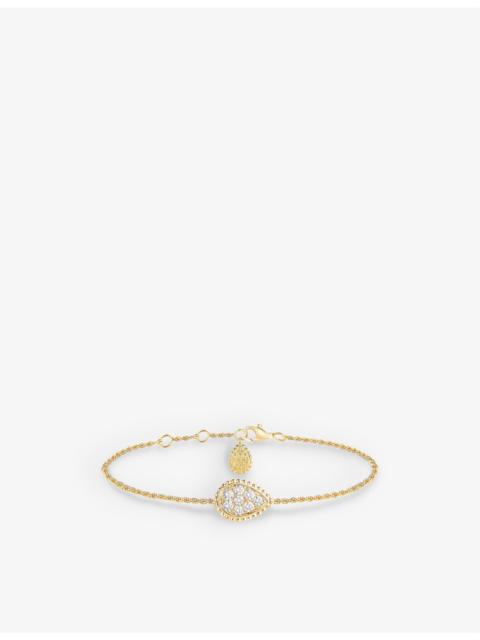 Boucheron Serpent Bohème 18ct yellow-gold and 0.33ct diamond bracelet