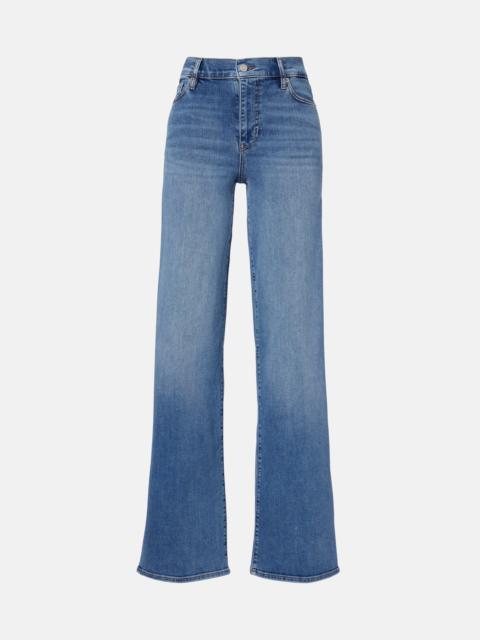 FRAME Le Slim Palazzo Long wide-leg jeans