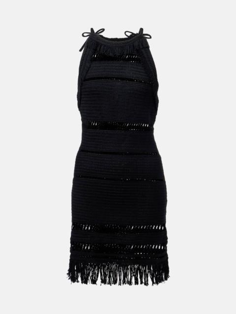 Isabel Marant Étoile Araliage macramé cotton minidress