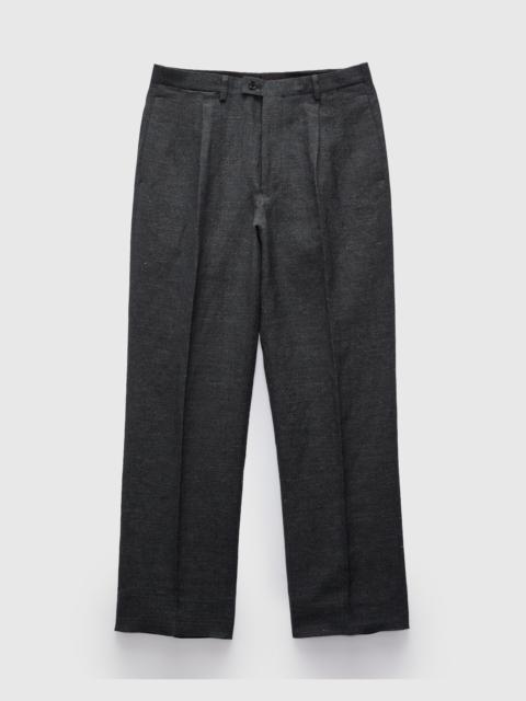 KAPTAIN SUNSHINE Wool Hemp Neutral Trousers in Top Charcoal