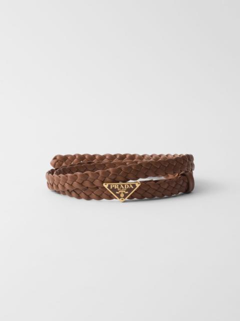 Nappa leather belt