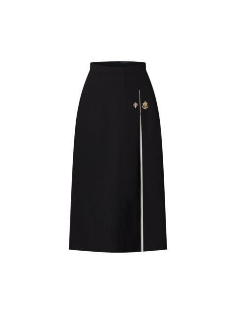 Louis Vuitton Graphic Box Pleat Maxi Skirt