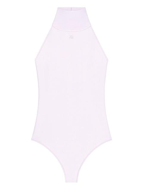 courrèges halterneck embroidered bodysuit