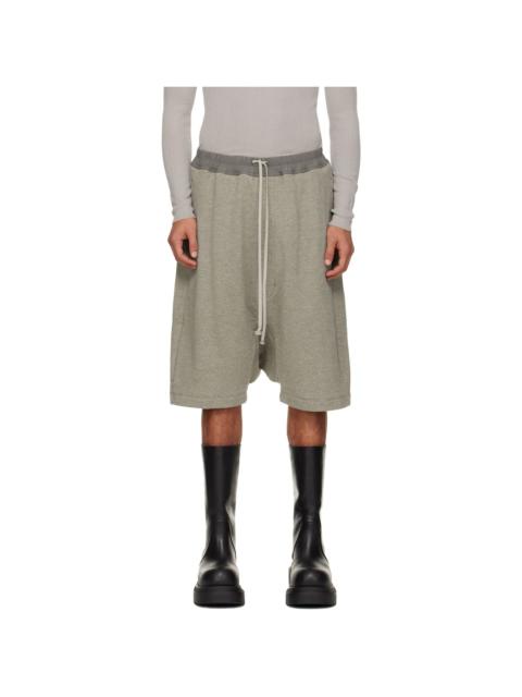 Rick Owens DRKSHDW Gray Concordians Drawstring Pods Shorts