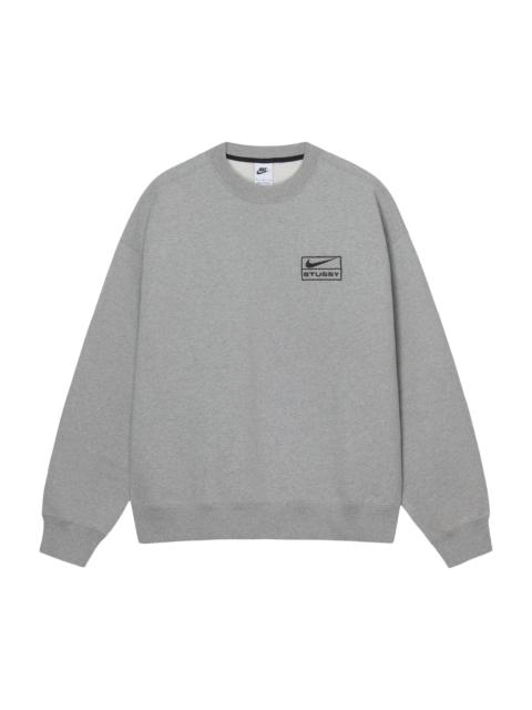 Stüssy Stussy x Nike Fleece Crew 'Dark Grey Heather'