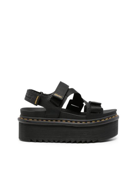 Kimber touch-strap platform sandals
