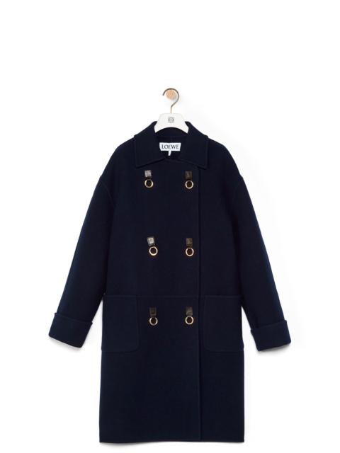 Loewe Oversize double breasted coat in wool and cashmere