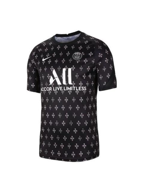 Nike Nike 파리 Saint-Germain Away Dri-FIT 프리 매치 축구 저지 '블랙' DH0535-659