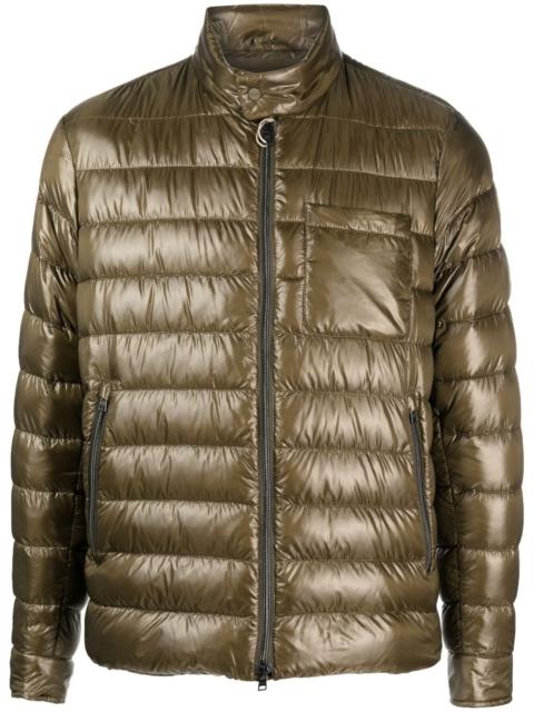 quilted zip-up padded jacket