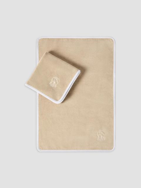 Brunello Cucinelli 2-Piece Cotton Terrycloth Towel Set - Warm Beige