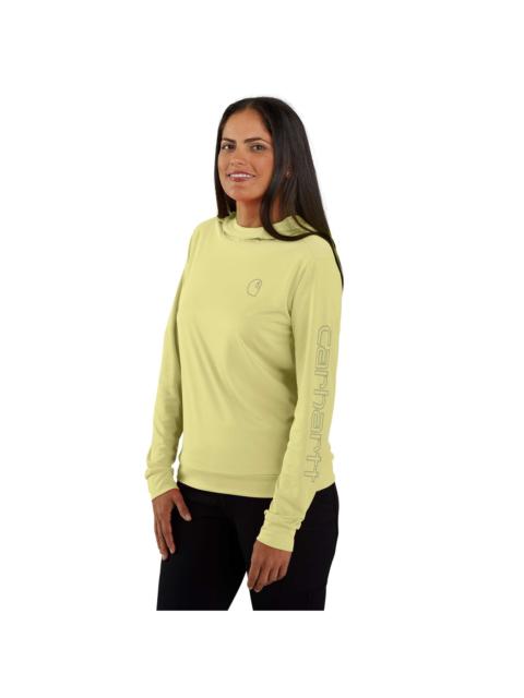 Carhartt Women's Force Sun Defender™ Relaxed LS Logo Hoodie