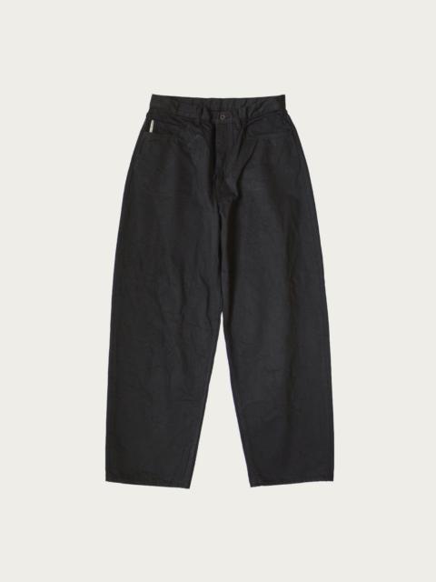 Kapital 14oz BLKxBLK Denim CLUB Baggy 5P Pants - Black
