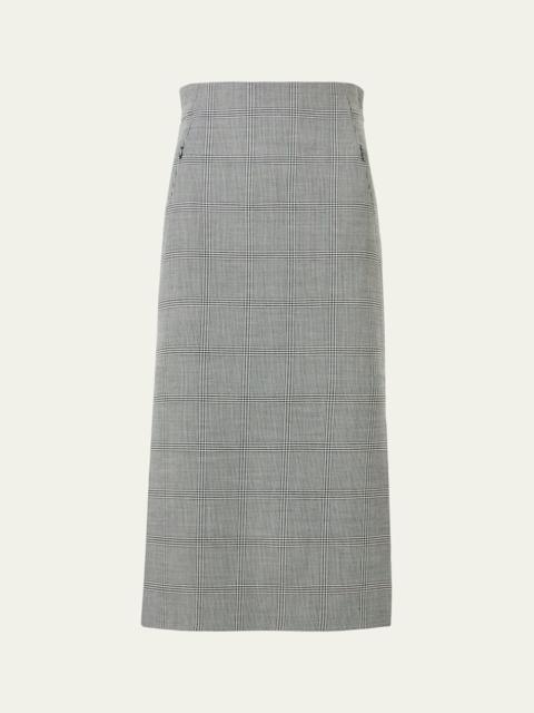 AKRIS Prince of Wales Check Pencil Skirt