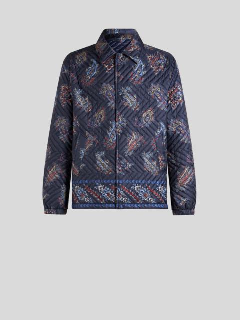 QUILTED JACKET WITH PAISLEY PRINT