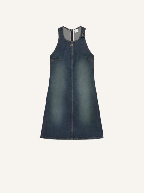 courrèges VINTAGE BLUE DENIM A-LINE DRESS