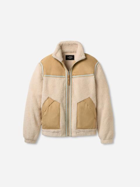 UGG ® Women's Tasman Jacket Polyester Tops in Cream/Sand