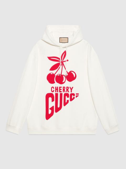 'Cherry Gucci' cotton sweatshirt