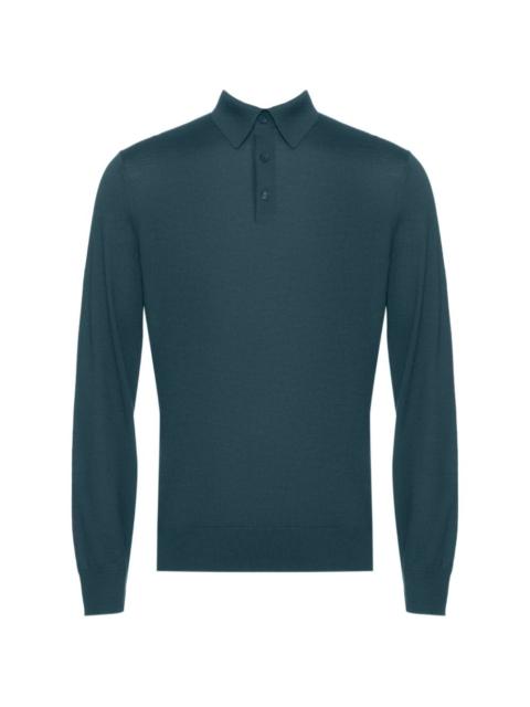 ZEGNA buttoned knitted polo shirt