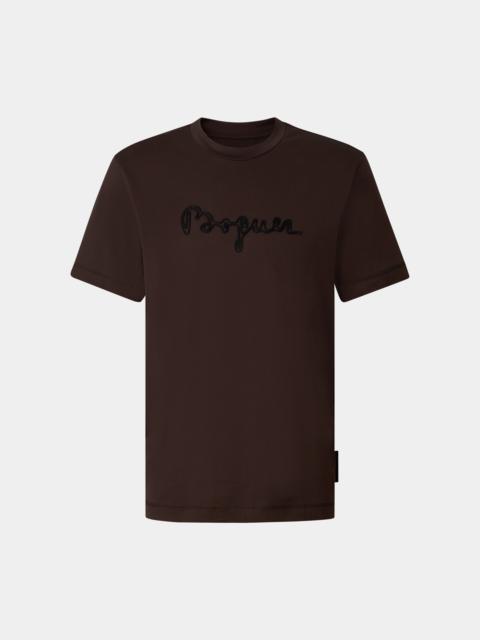 BOGNER T-shirt Lukas in Dark brown