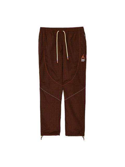 Jordan Air Jordan x Maison Chateau Rouge Crossover Woven Lacing Sports Pants Asia Edition Light Yellow DN36